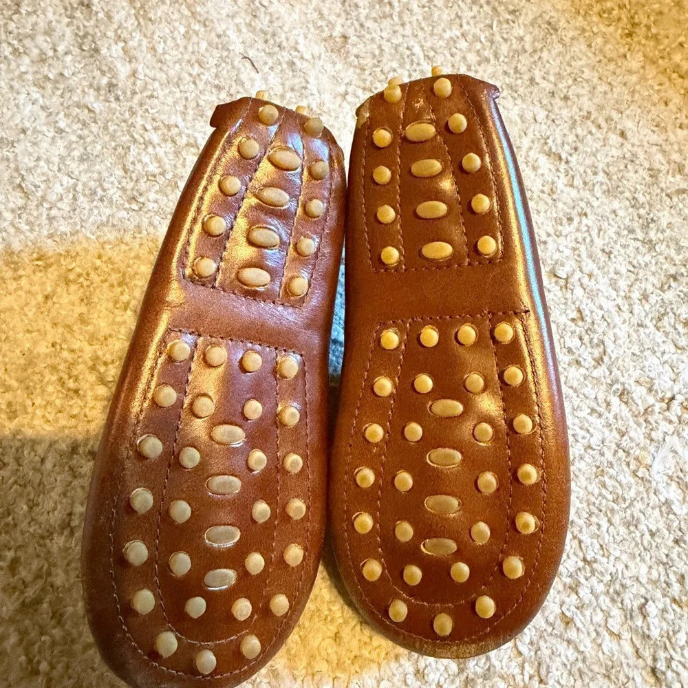 Elephantito Brown Leather Kids Moccasin Shoes